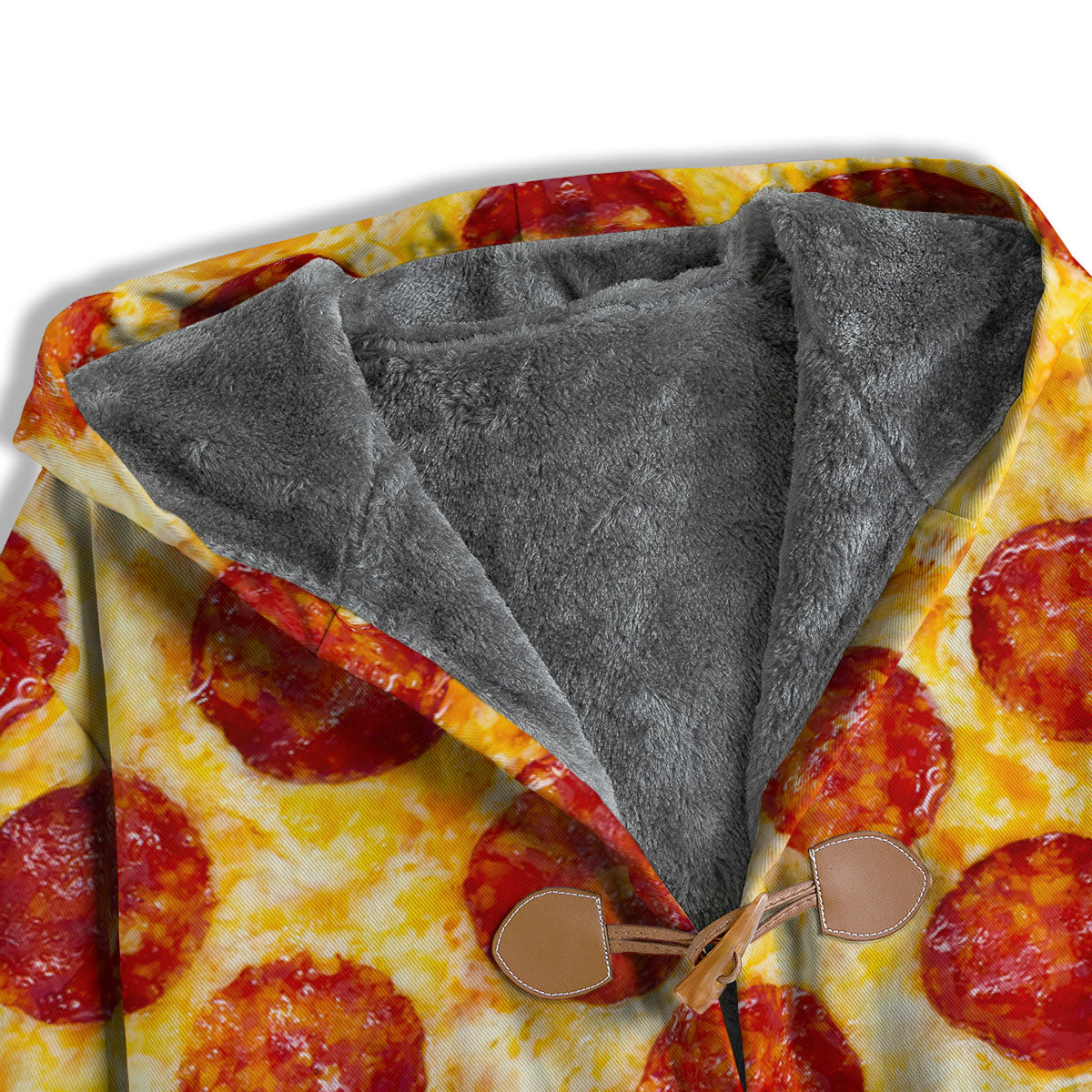 Pizza Pepperoni Print Men's Windbreaker Jacket-grizzshop