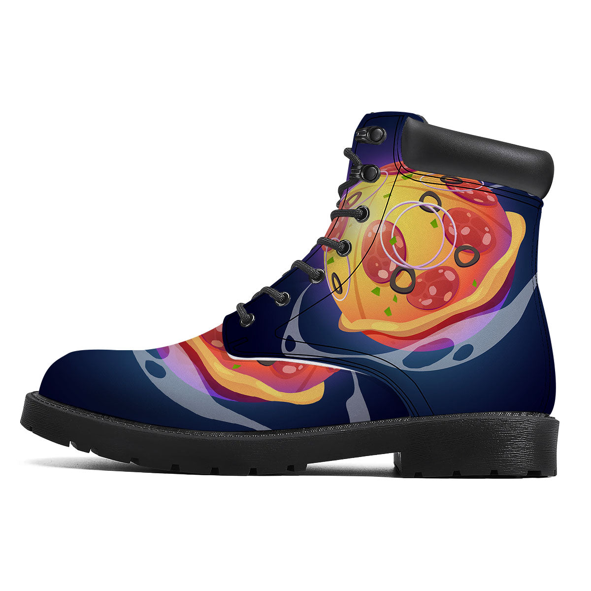 Pizza Planet Print Boots-grizzshop