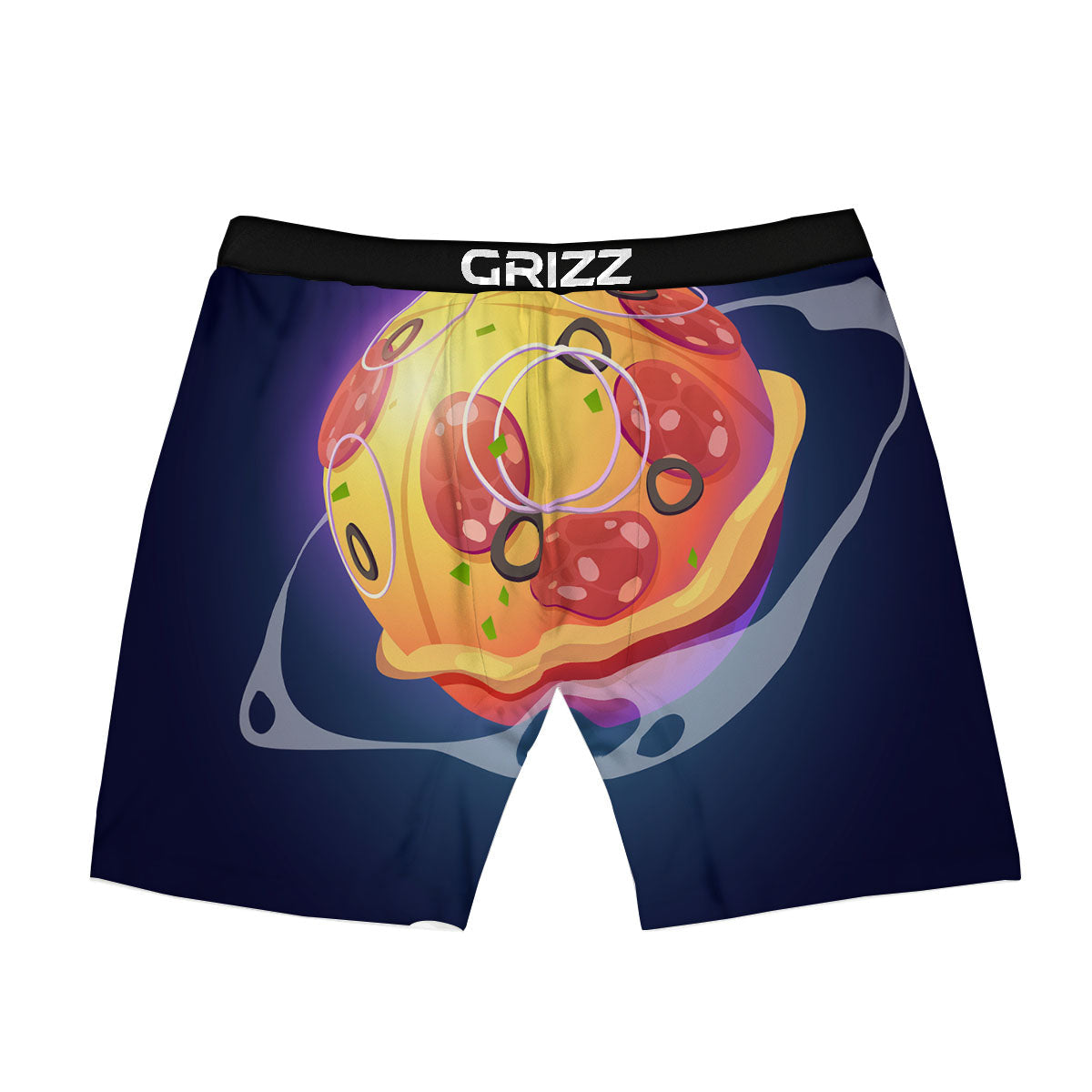 Pizza Planet Print Boxer Briefs-grizzshop