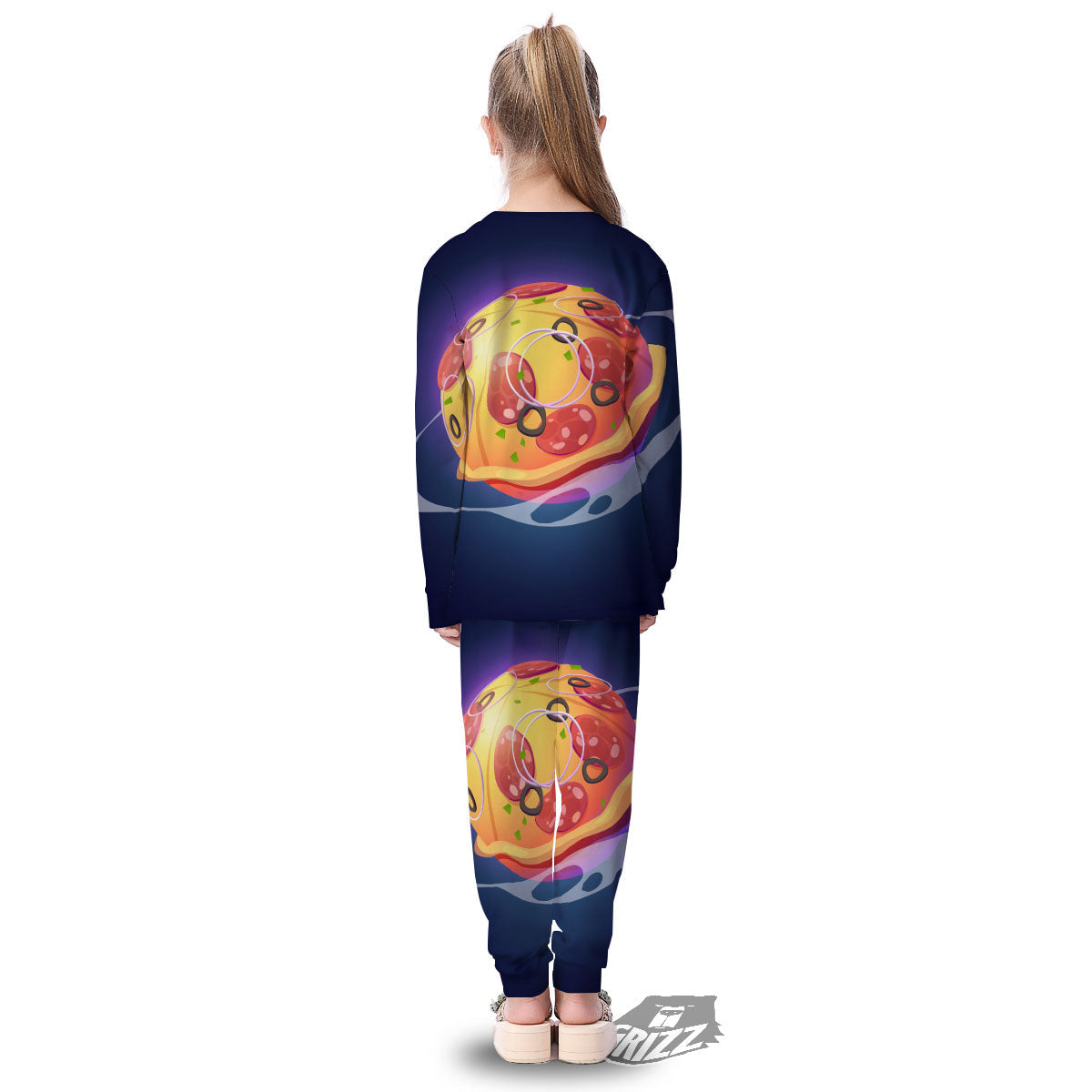 Pizza Planet Print Kid's Pajamas-grizzshop