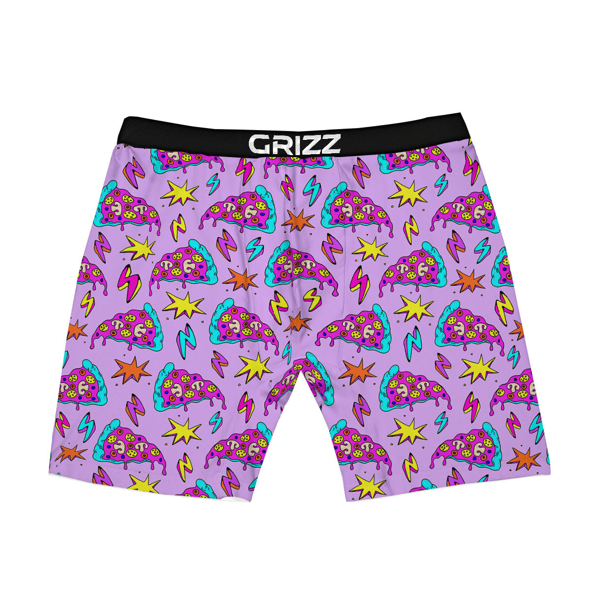 Pizza Psychedelic Print Pattern Boxer Briefs-grizzshop