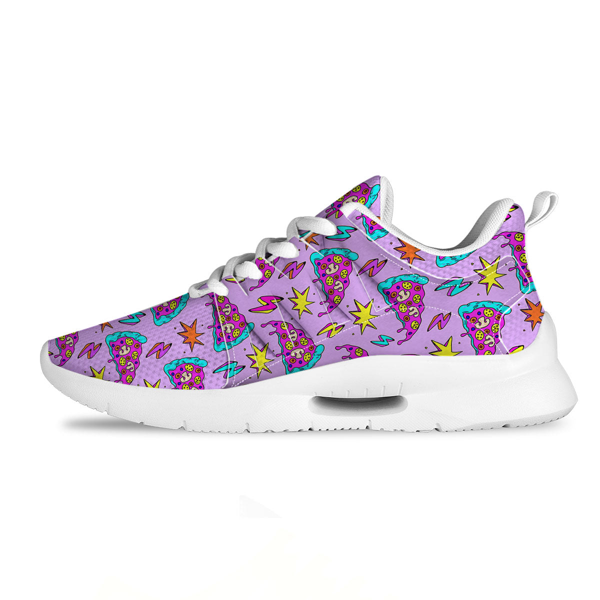 Pizza Psychedelic Print Pattern Tennis Shoes-grizzshop