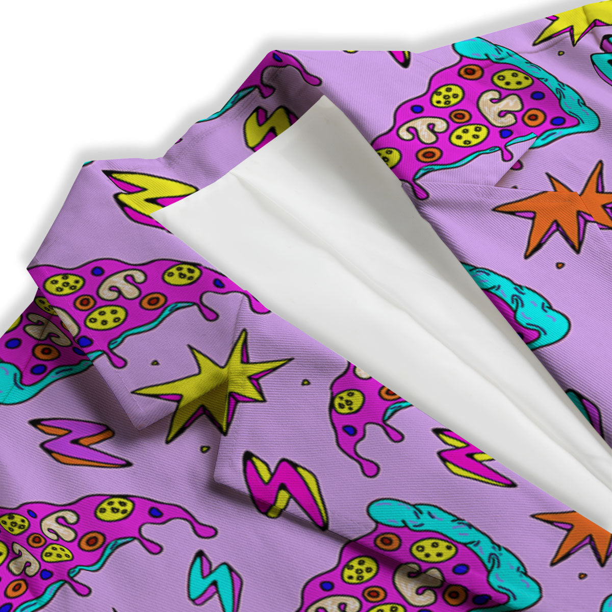 Pizza Psychedelic Print Pattern Women's Blazer-grizzshop