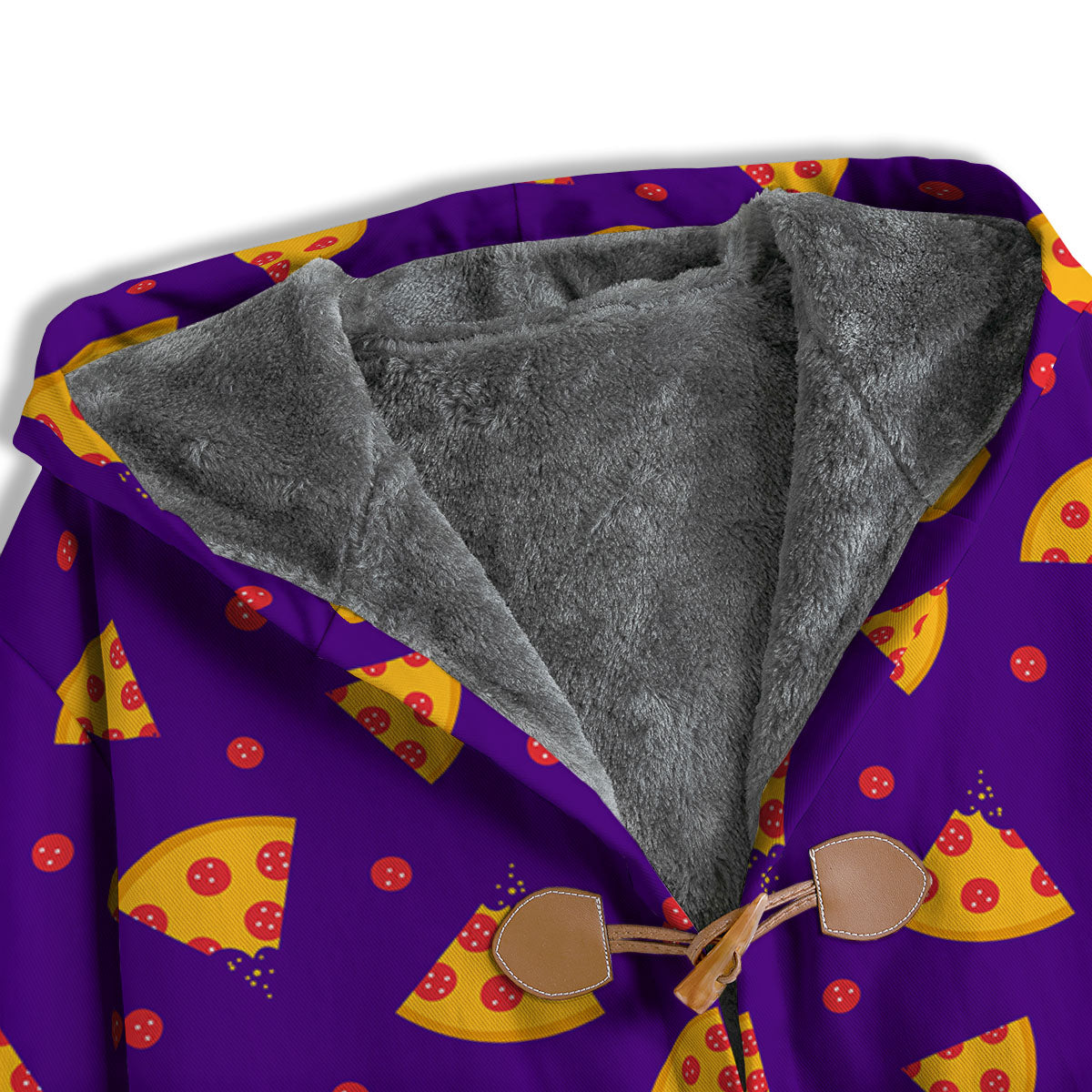 Pizza Purple Print Pattern Men's Windbreaker Jacket-grizzshop