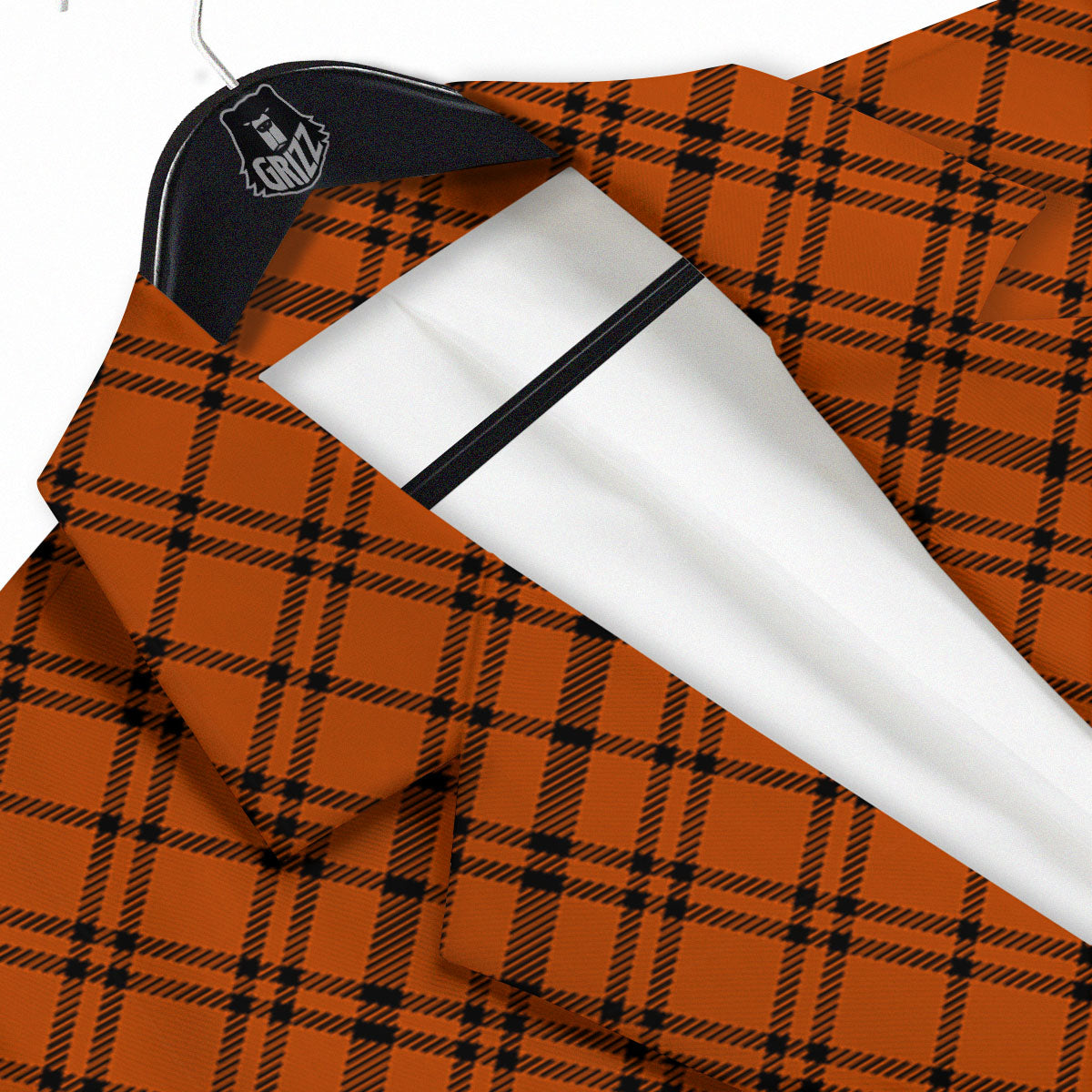 Plaid Halloween Print Pattern Men's Sport Coat-grizzshop