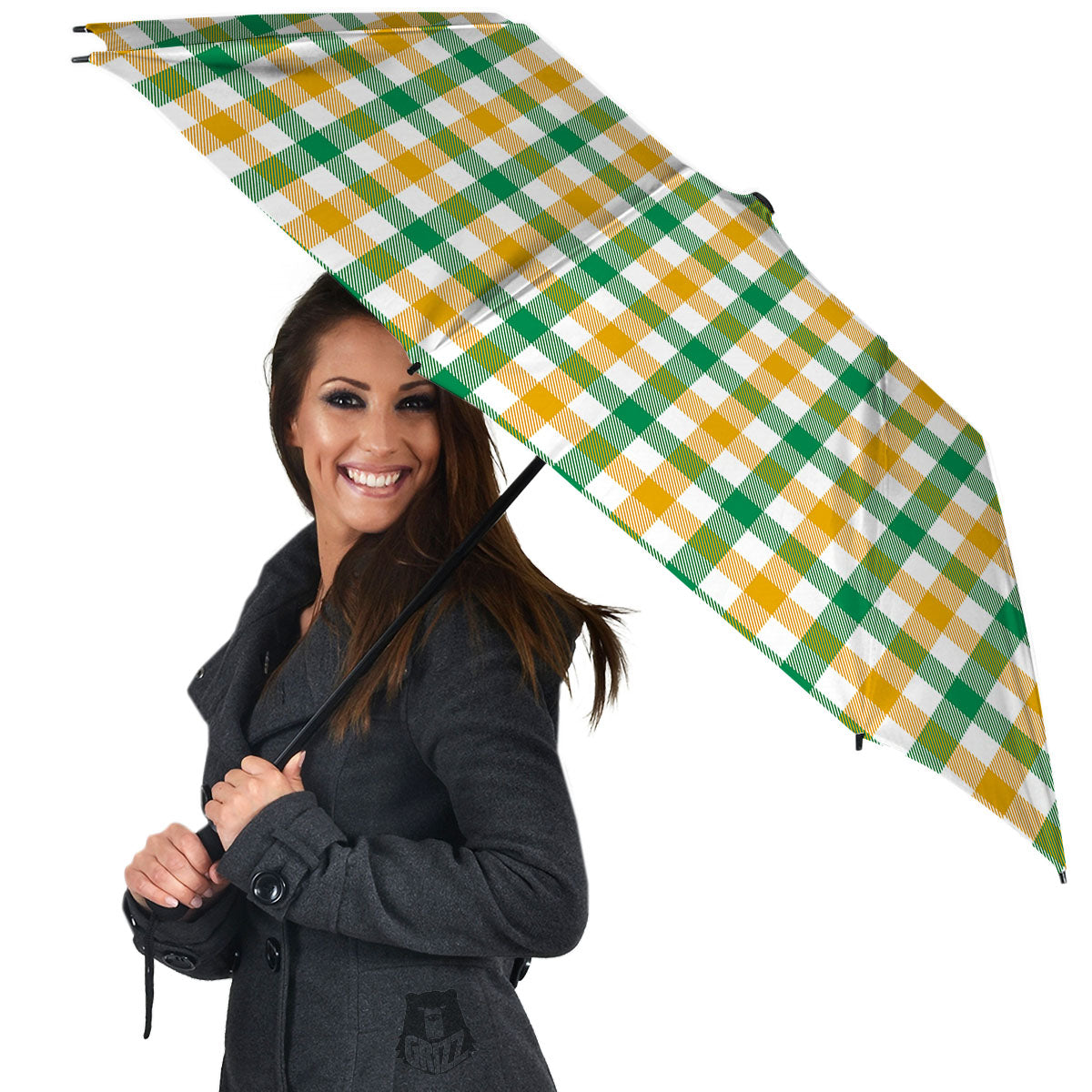 Plaid Irish Buffalo Print Pattern Umbrella-grizzshop