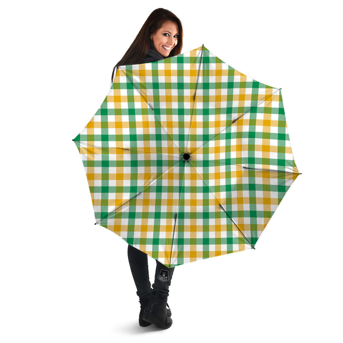 Plaid Irish Buffalo Print Pattern Umbrella-grizzshop