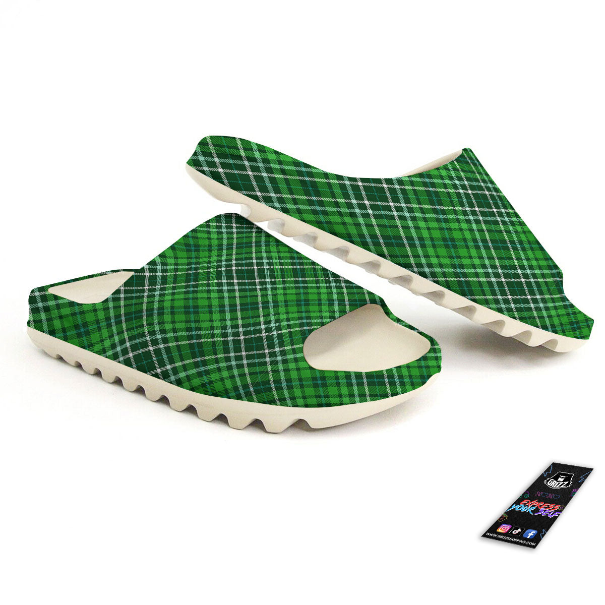 Plaid Irish Print Pattern Sandals-grizzshop