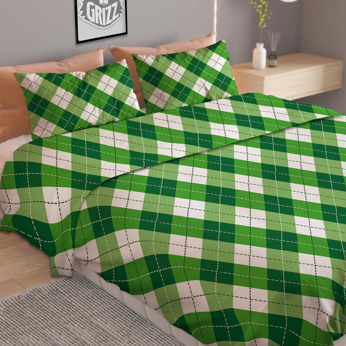 Pineapple And Tropical Watermelon Print Pattern Duvet Cover Bedding Set