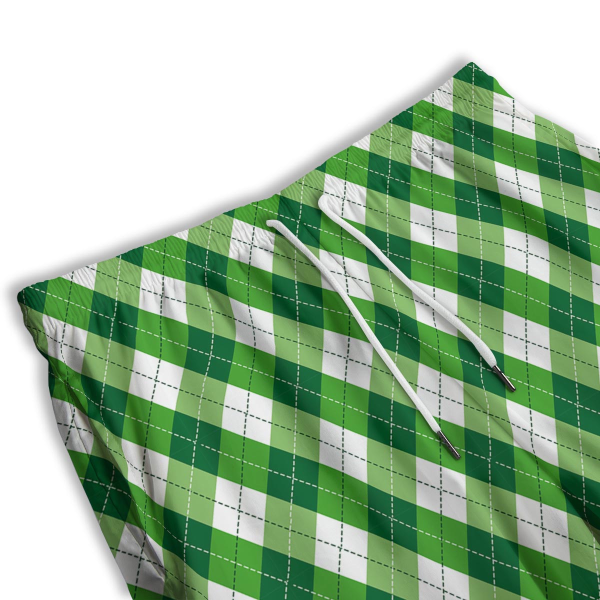 Plaid Saint Patrick's Day Print Pattern Men's Athletic Shorts