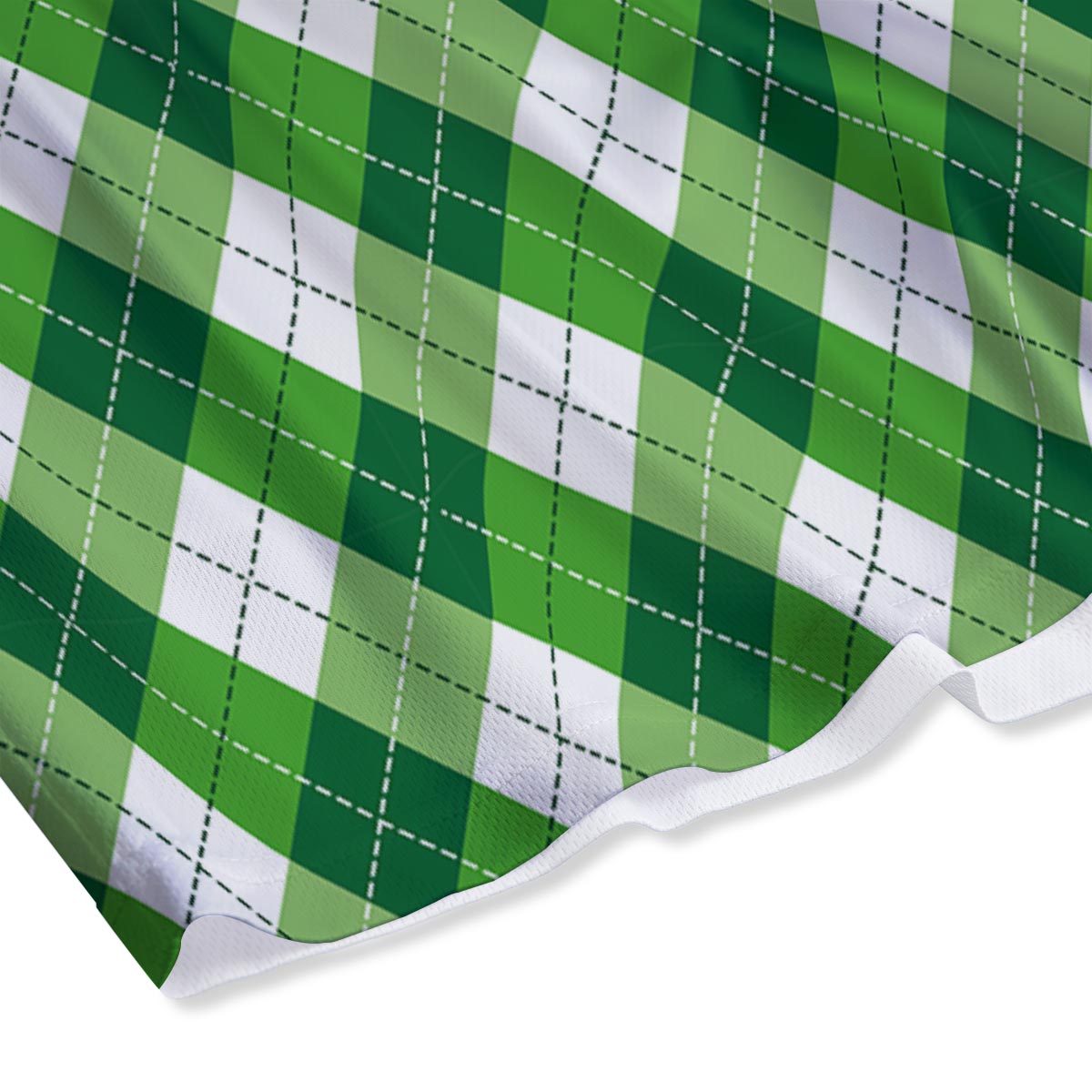 Plaid Saint Patrick's Day Print Pattern Mesh Shorts