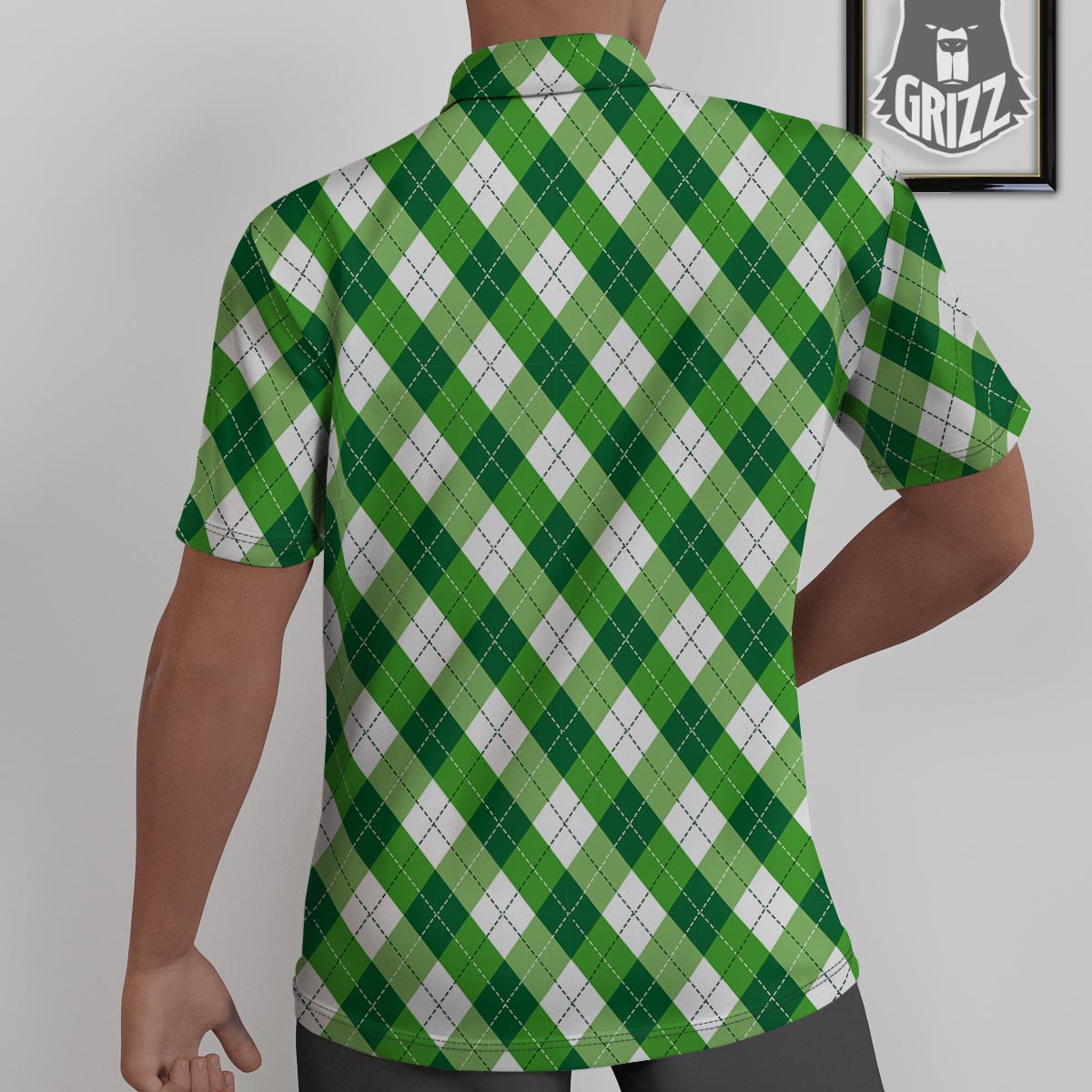 Plaid Saint Patrick's Day Print Pattern Untucked Shirts-grizzshop
