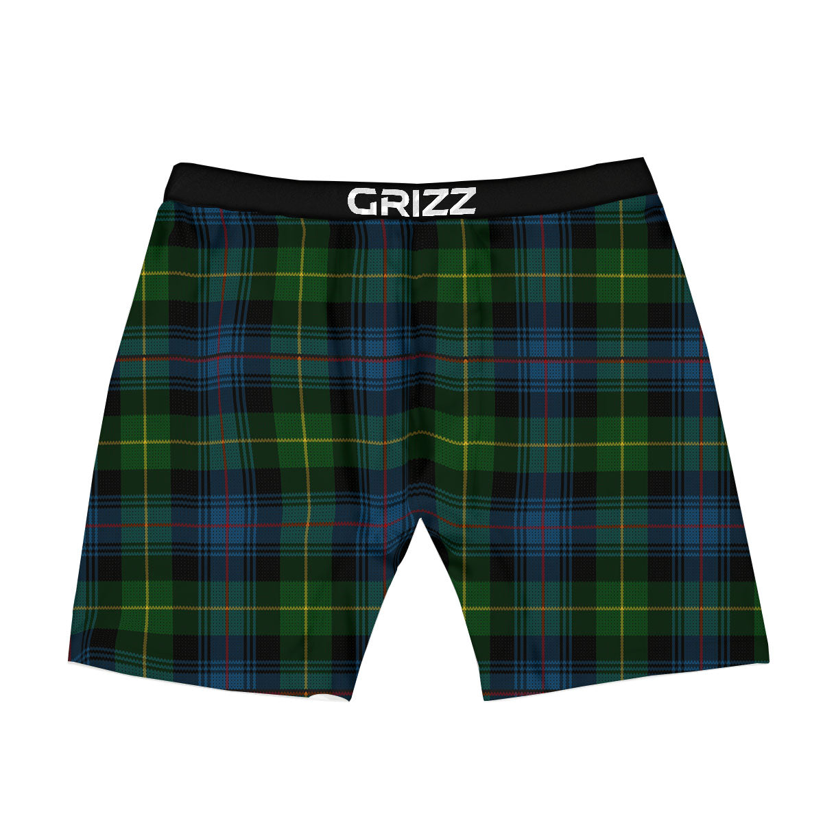 Plaid Scottish Knitted Print Boxer Briefs-grizzshop