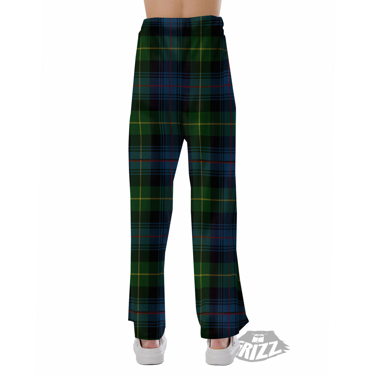 Plaid Scottish Knitted Print Pajama Pants-grizzshop