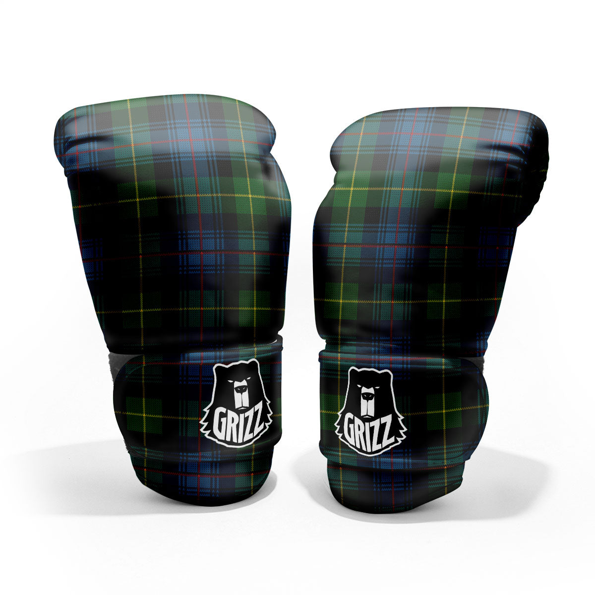 Plaid Scottish Knitted Print Pro Boxing Glove