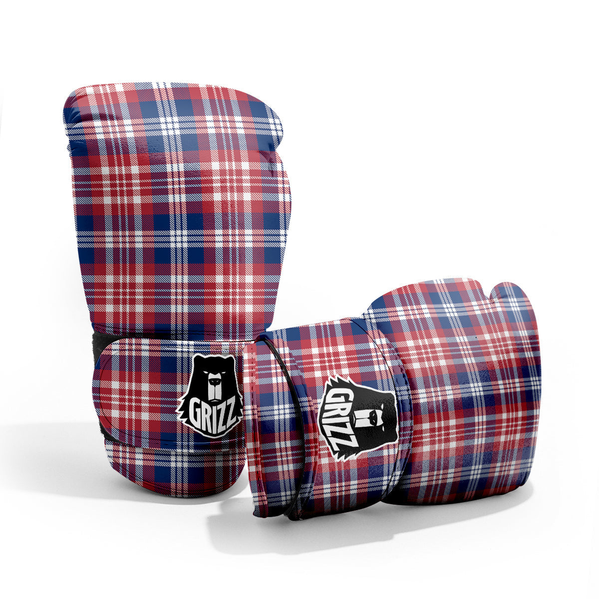 Plaid USA Print Pattern Pro Boxing Glove