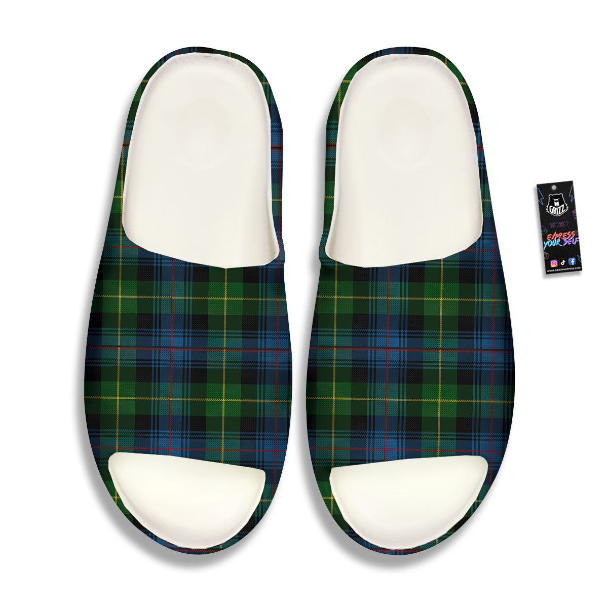 Plaid Scottish Knitted Print Sandals-grizzshop