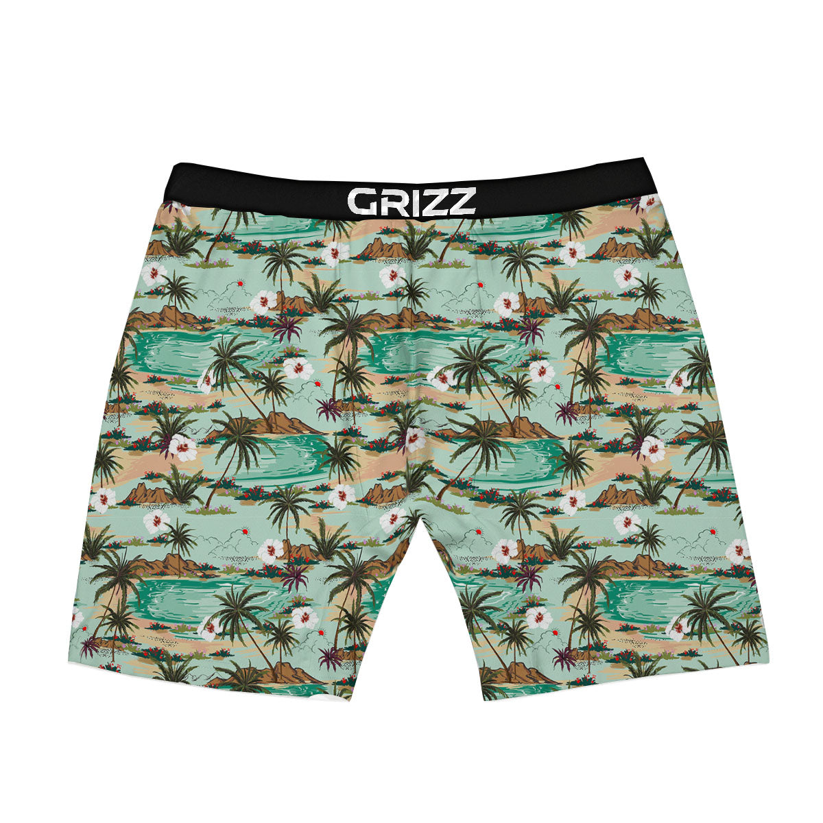 Plam Tree Beach Summer Print Pattern Boxer Briefs-grizzshop