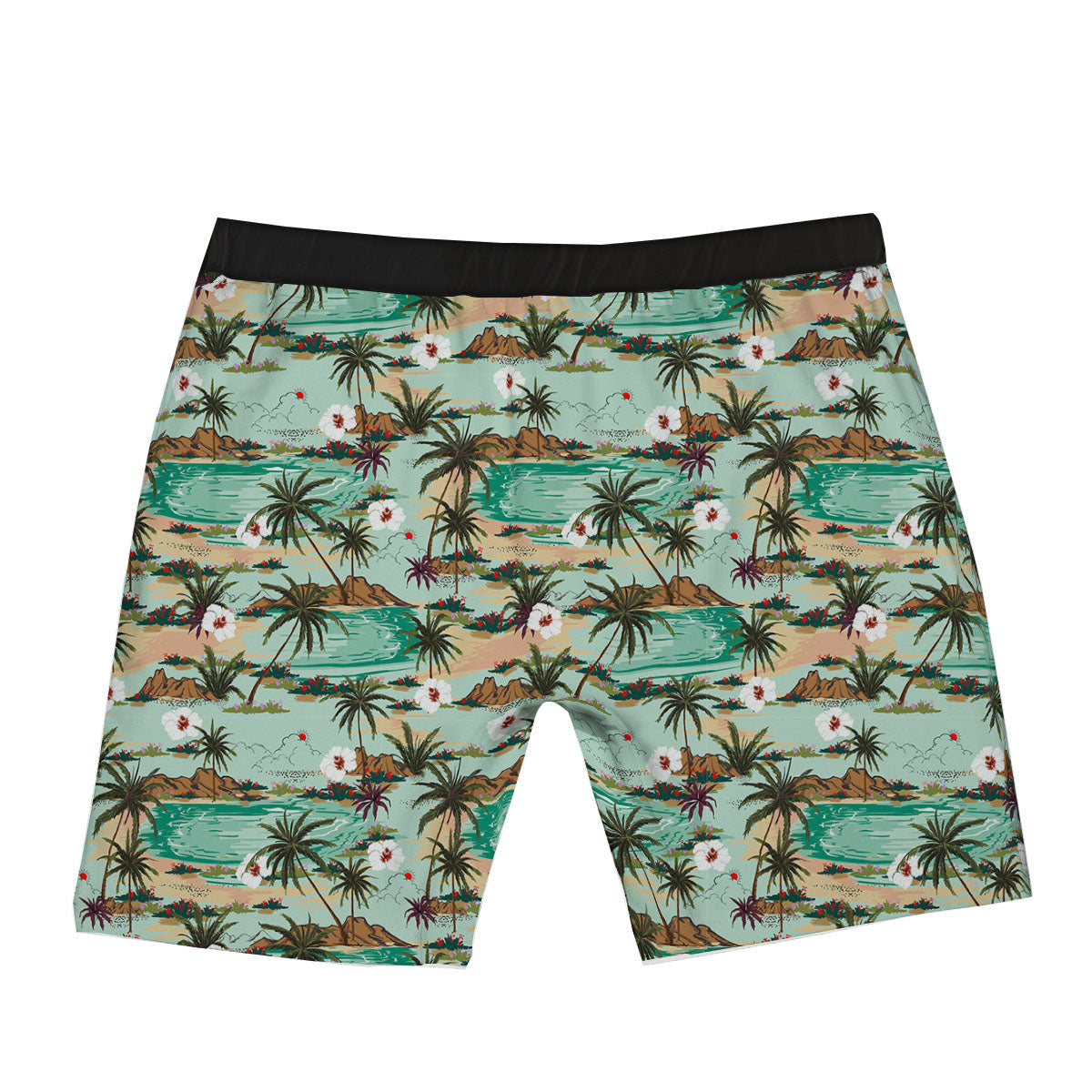 Plam Tree Beach Summer Print Pattern Boxer Briefs-grizzshop