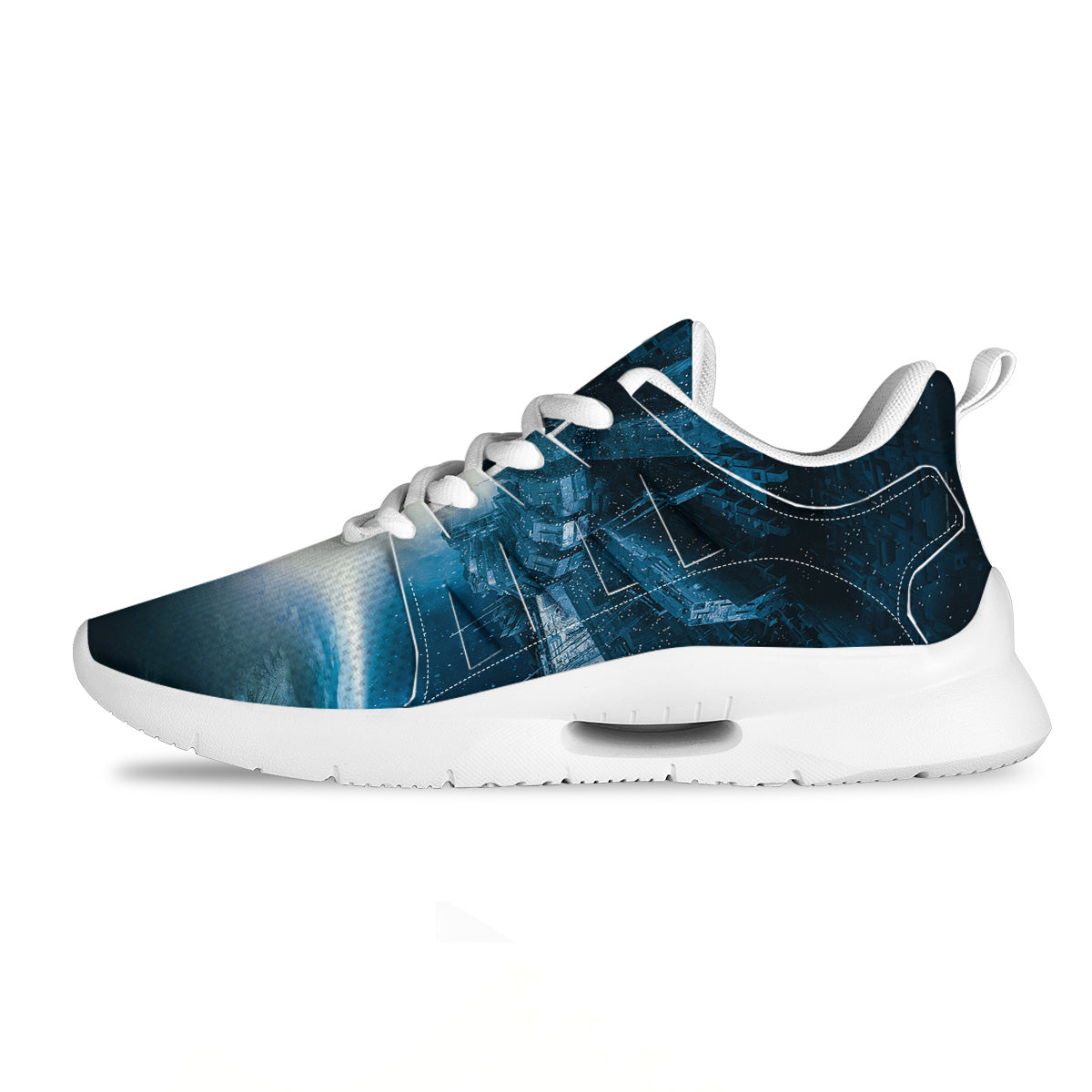 Planetary Invasion Print Tennis Shoes-grizzshop