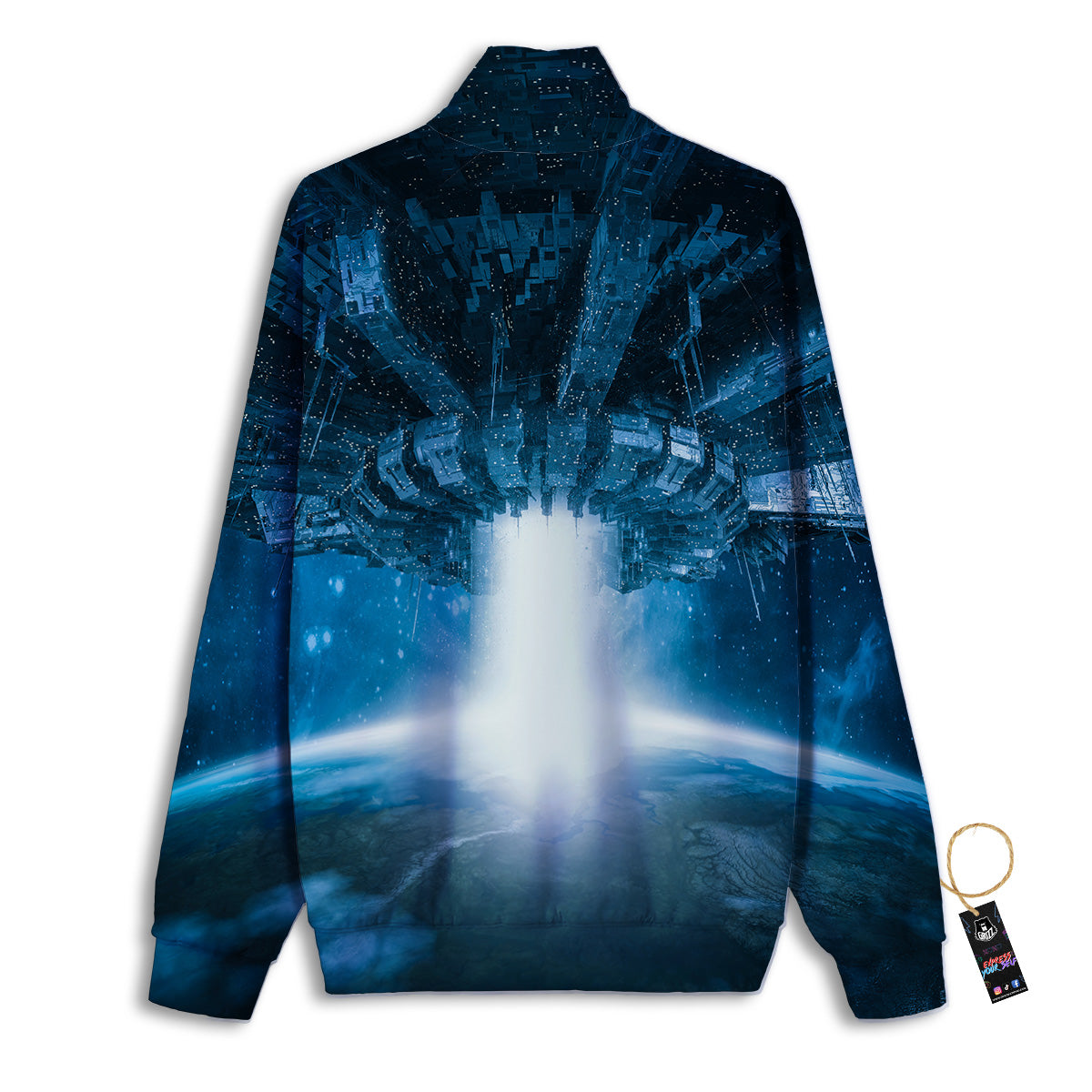 Planetary Invasion Print Track Jacket-grizzshop