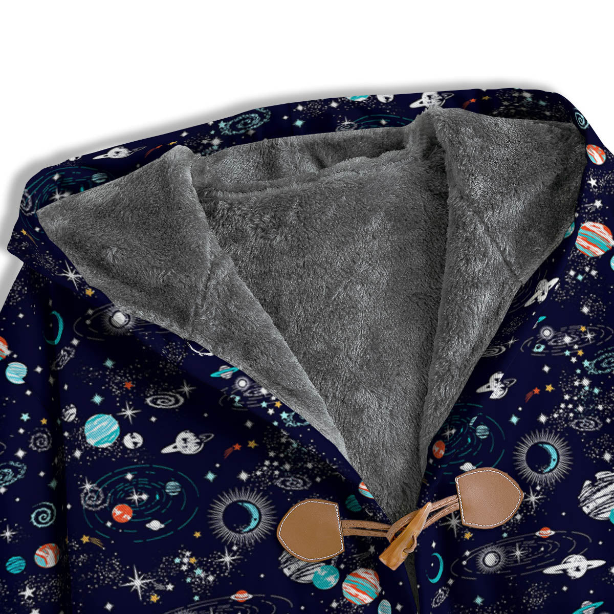 Planets And Constellations Print Pattern Men's Windbreaker Jacket-grizzshop
