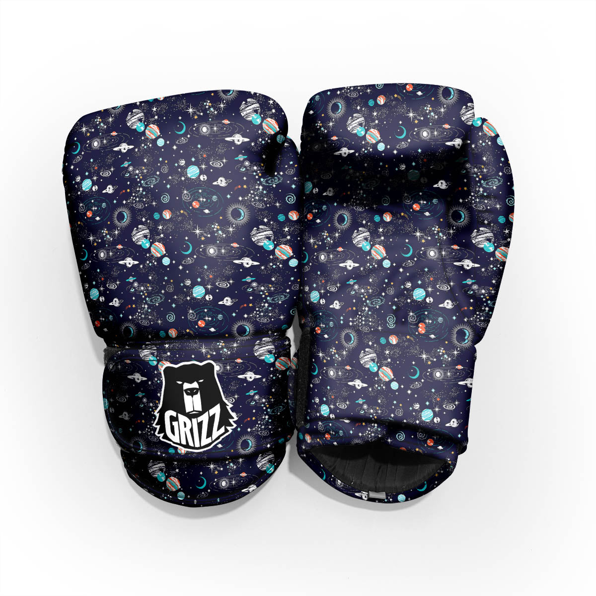 Planets And Constellations Print Pattern Sparring Gloves-grizzshop