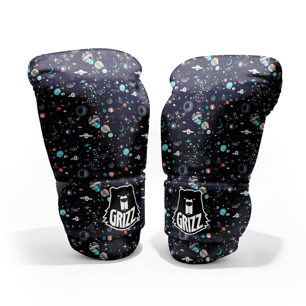 Planets And Constellations Print Pattern Sparring Gloves-grizzshop