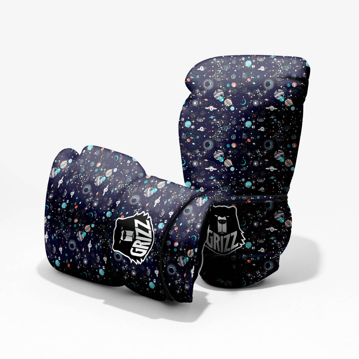 Planets And Constellations Print Pattern Sparring Gloves-grizzshop