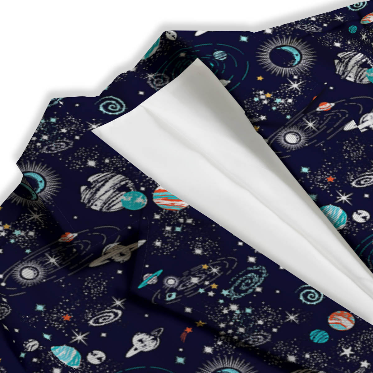 Planets And Constellations Print Pattern Women's Blazer-grizzshop