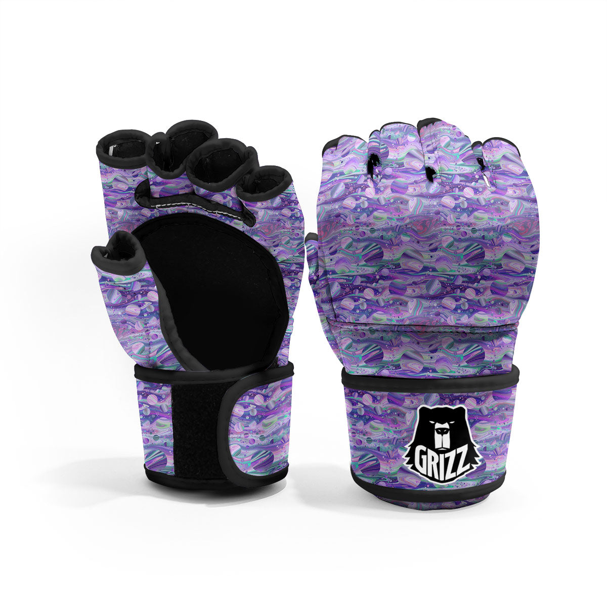 Planets Fantasy Print Pattern MMA Gloves-grizzshop