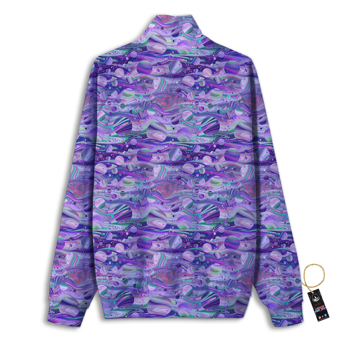 Planets Fantasy Print Pattern Track Jacket-grizzshop