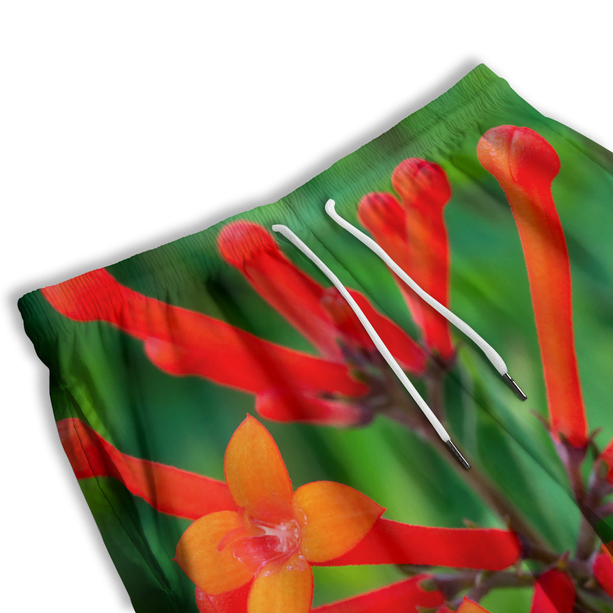 Plant Bouvardia Print Men's Athletic Shorts