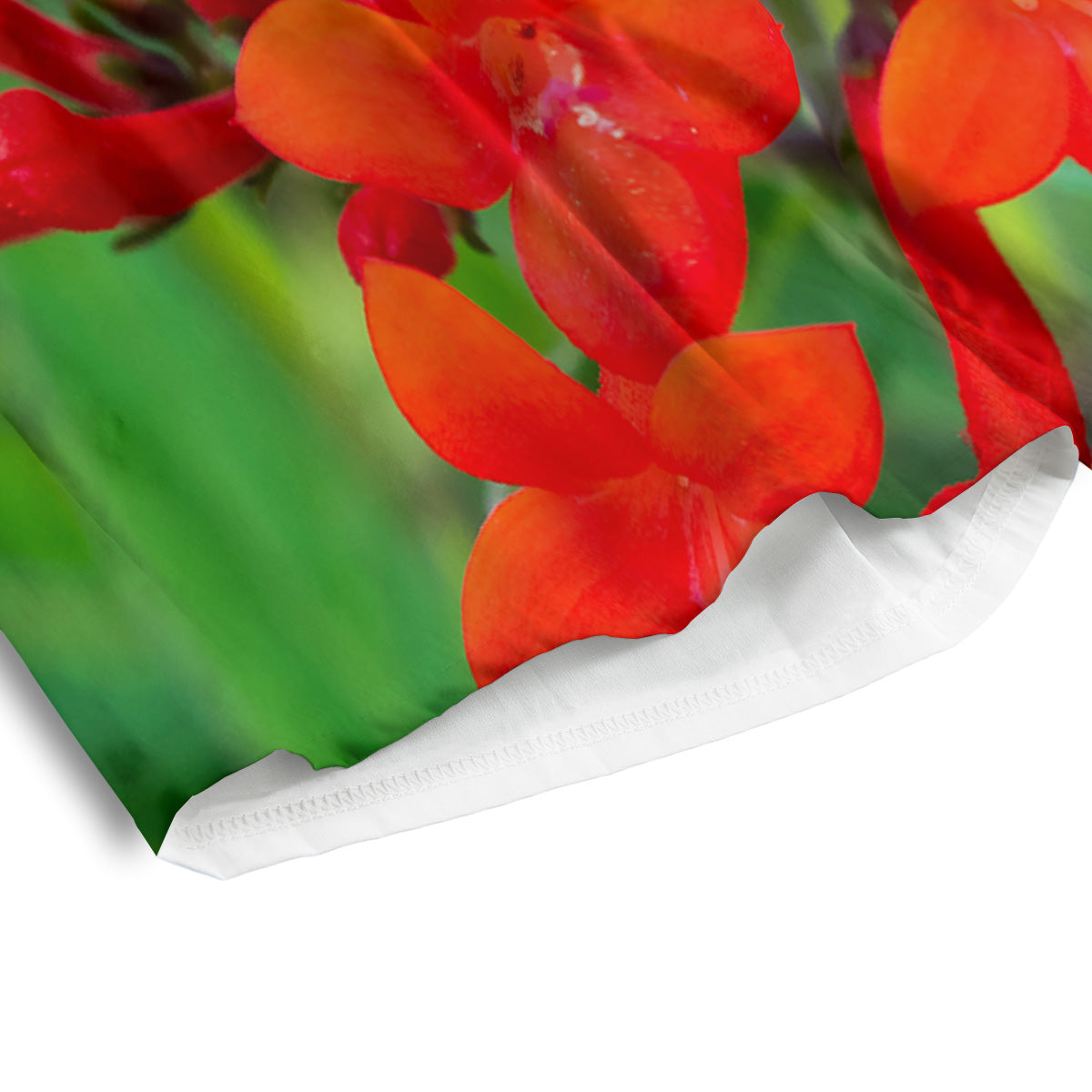 Plant Bouvardia Print Men's Athletic Shorts