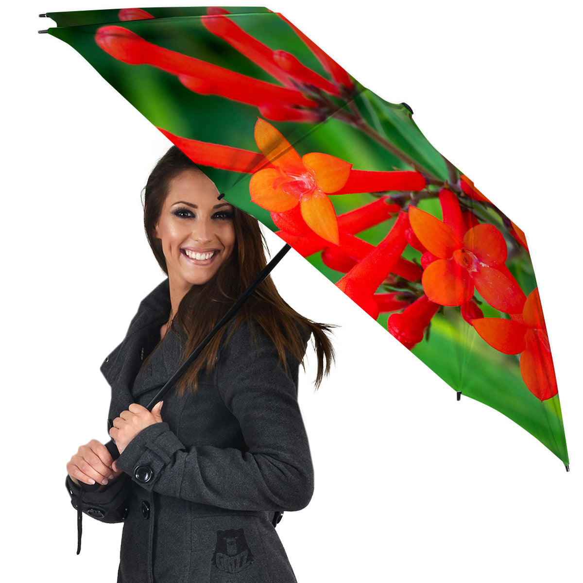 Plant Bouvardia Print Umbrella-grizzshop