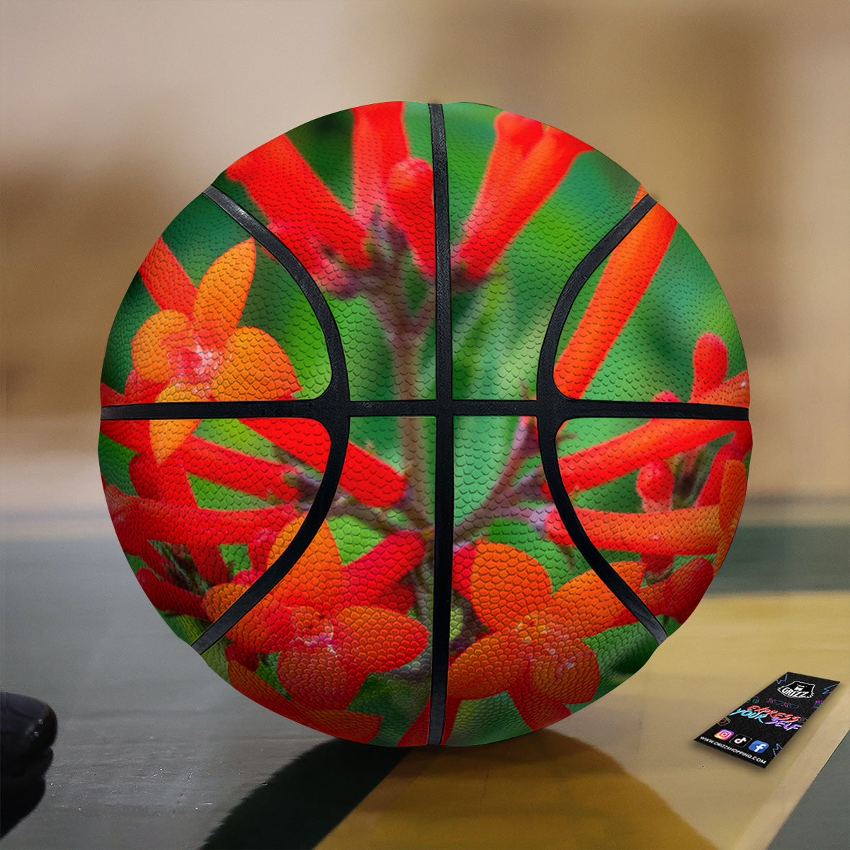 Plant Bouvardia Print Basketball
