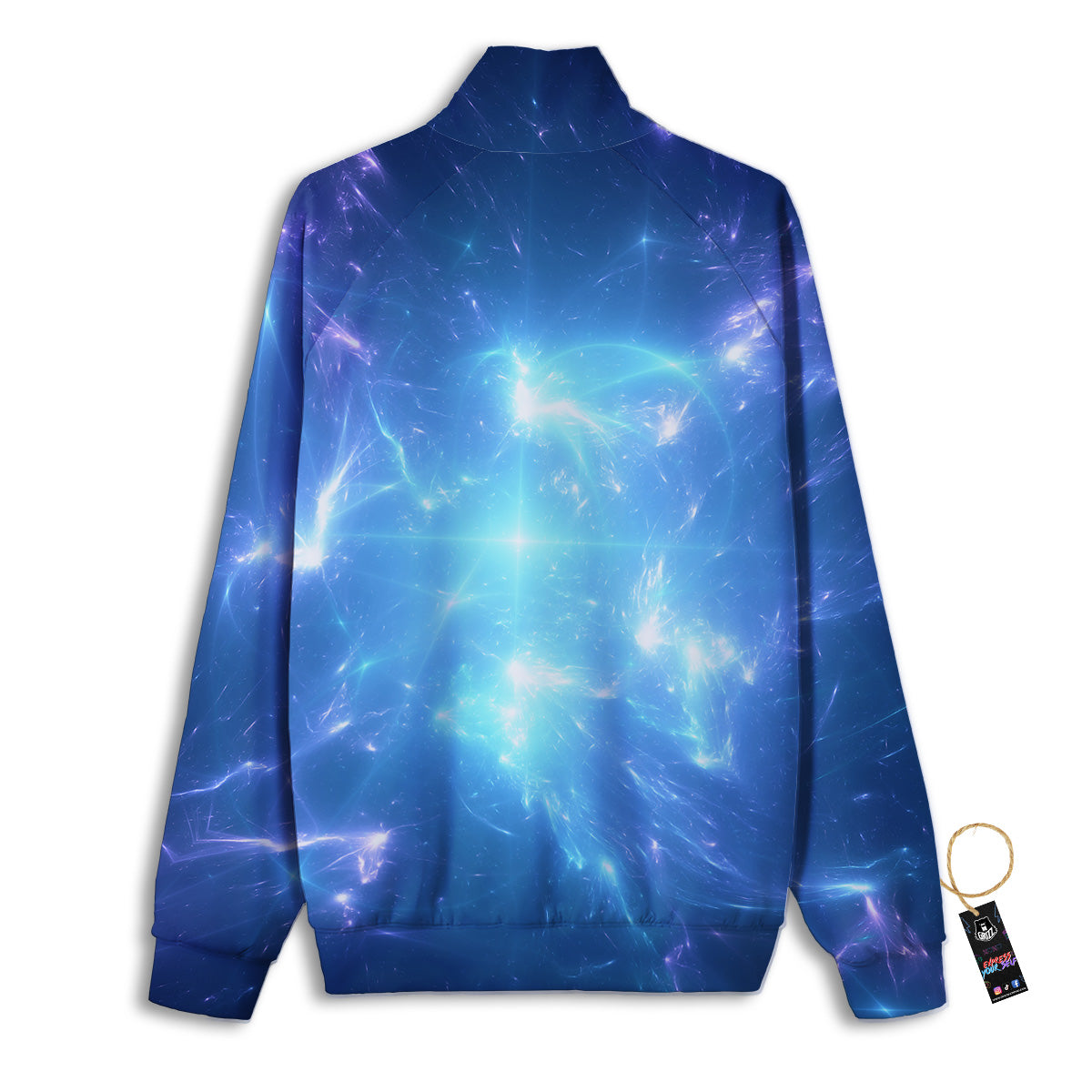 Plasma Blue Print Track Jacket-grizzshop