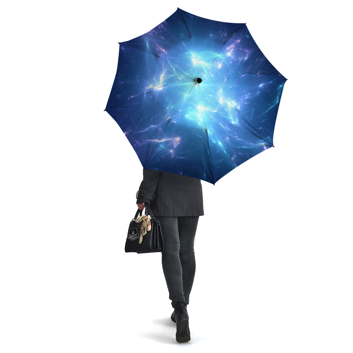 Plasma Blue Print Umbrella-grizzshop