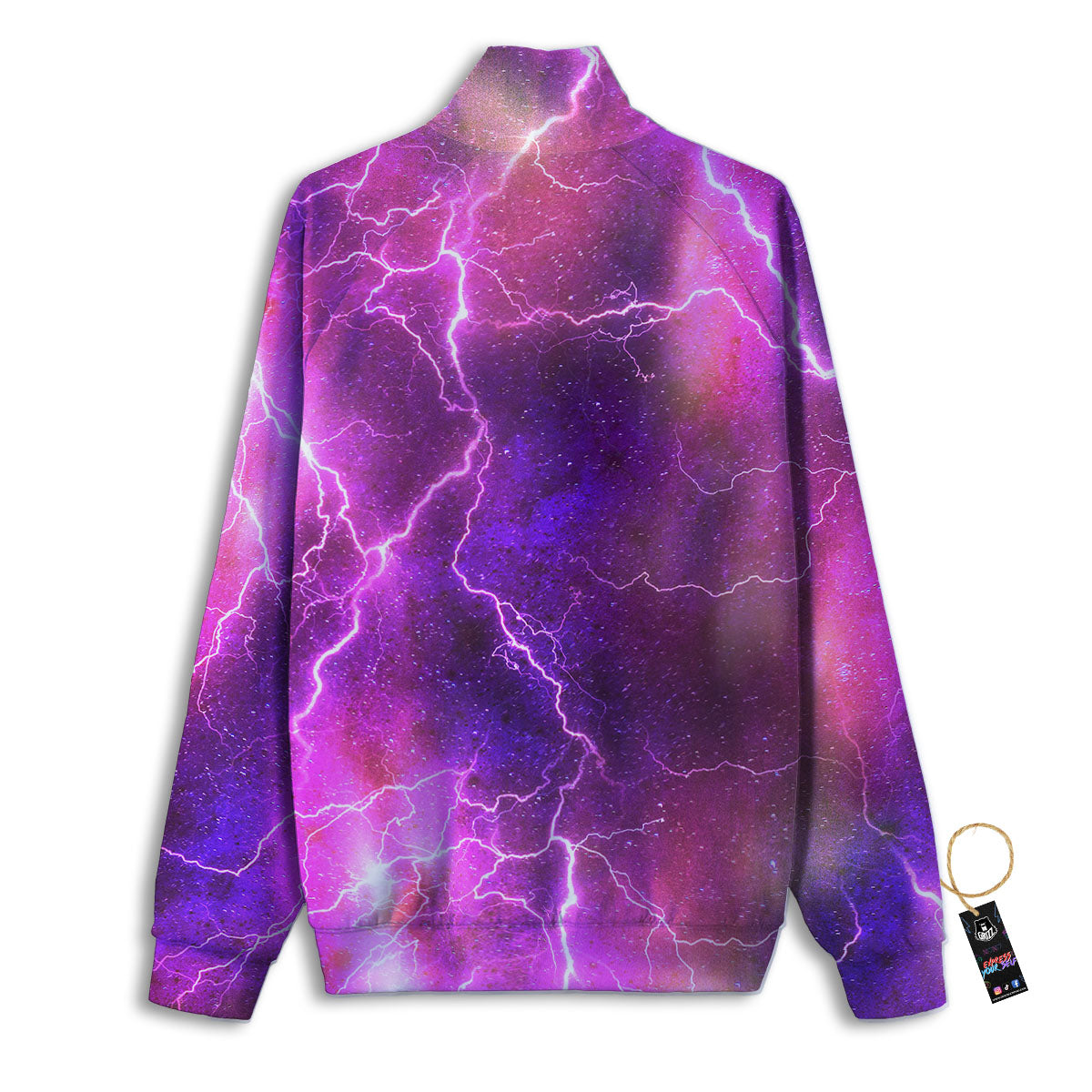 Plasma Lightning Print Track Jacket-grizzshop