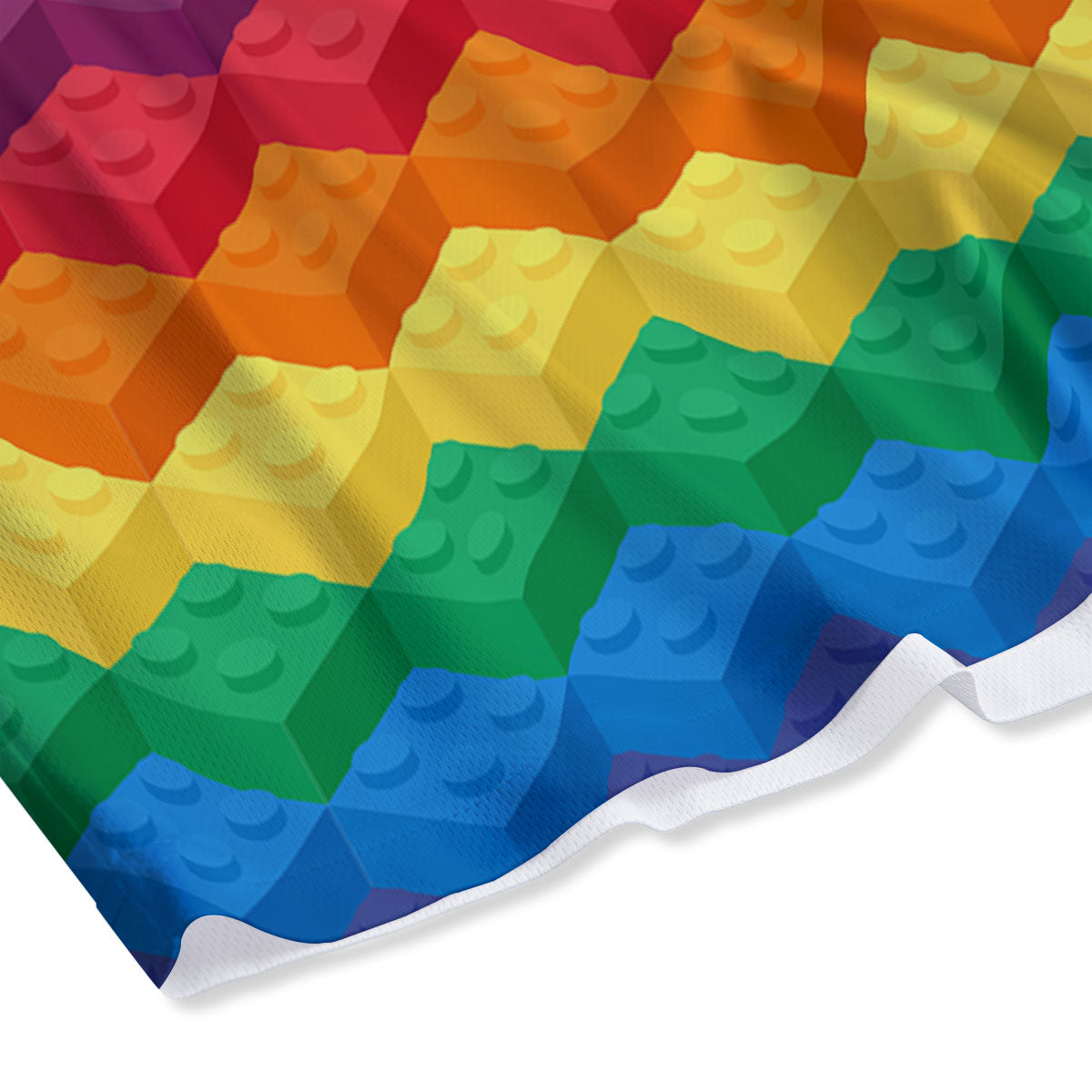 Plastic Blocks Building Print Pattern Mesh Shorts-grizzshop