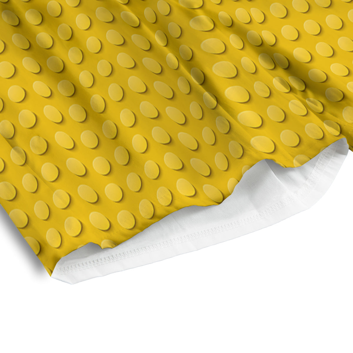 Plastic Building Blocks Yellow Print Pattern Men's Athletic Shorts