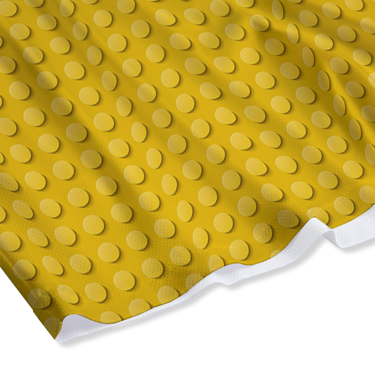 Plastic Building Blocks Yellow Print Pattern Mesh Shorts