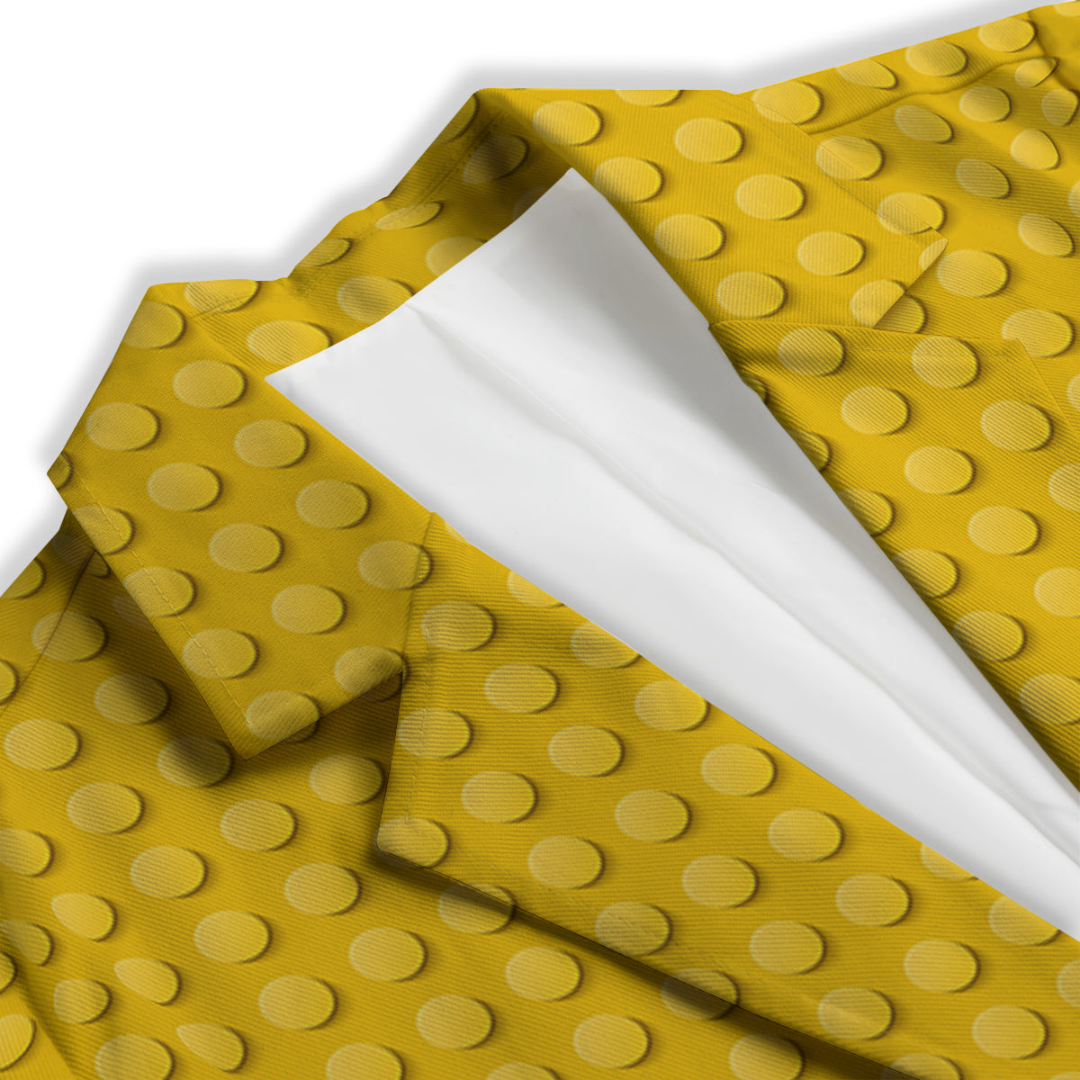 Plastic Building Blocks Yellow Print Pattern Women's Blazer-grizzshop