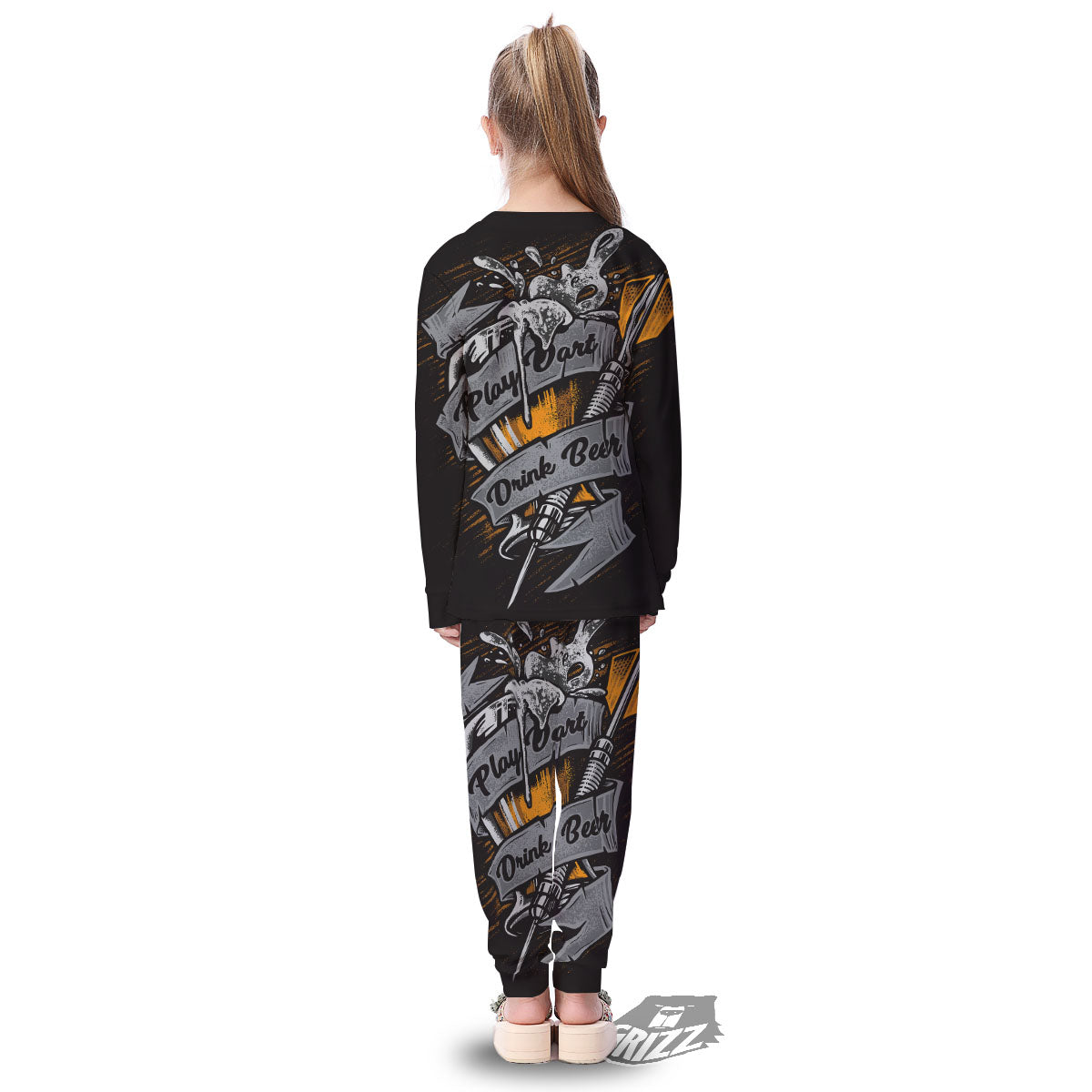 Play Dart Drink Beer Print Kid's Pajamas-grizzshop