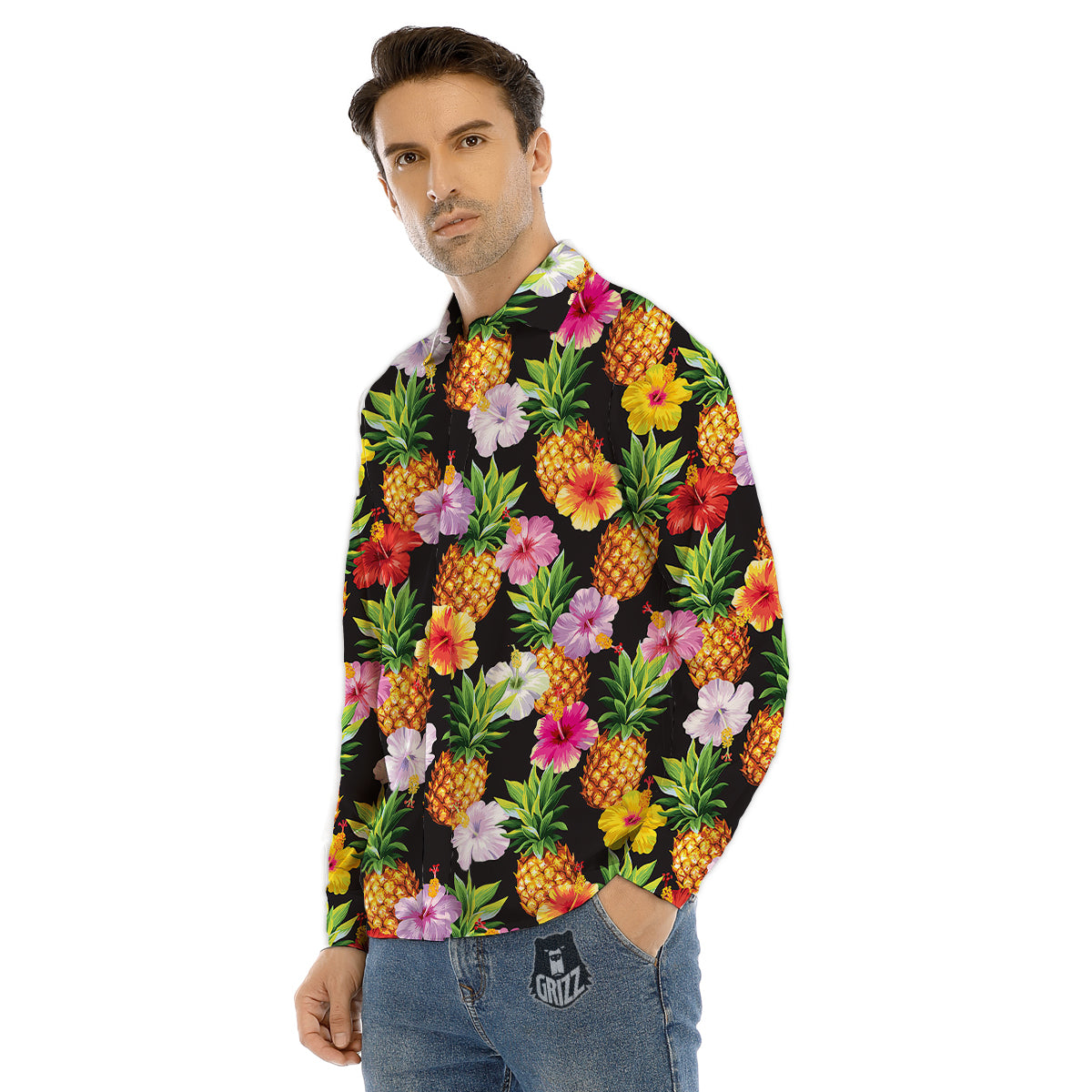 Play Dart Drink Beer Print Men's Dress Shirts-grizzshop