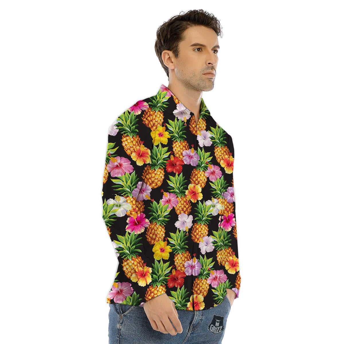 Play Dart Drink Beer Print Men's Dress Shirts-grizzshop