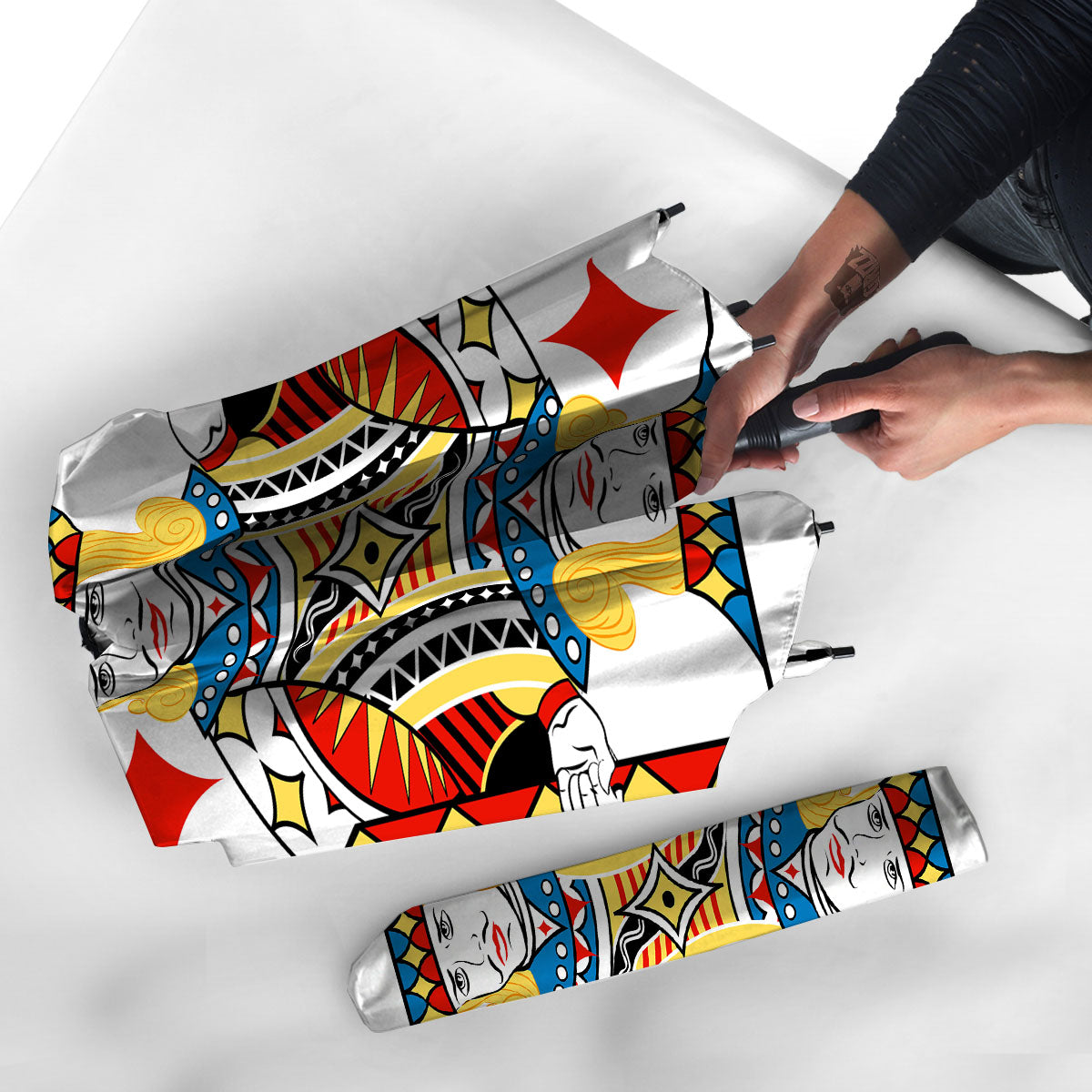 Playing Card Jack Of Diamonds Print Umbrella-grizzshop