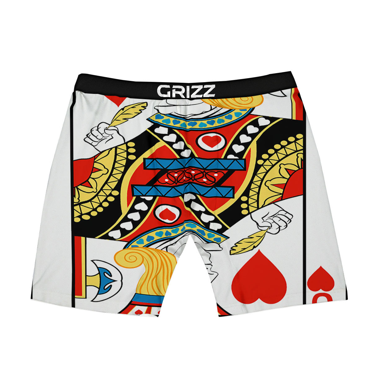 Playing Card Jack Of Hearts Print Boxer Briefs-grizzshop