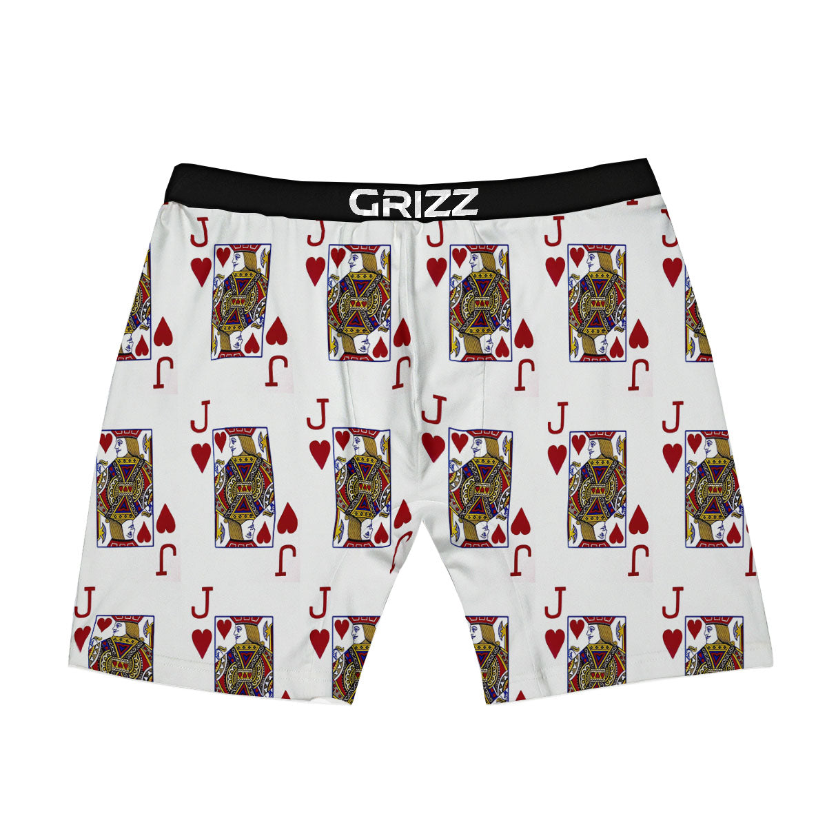 Playing Card Jack Of Hearts Print Pattern Boxer Briefs-grizzshop