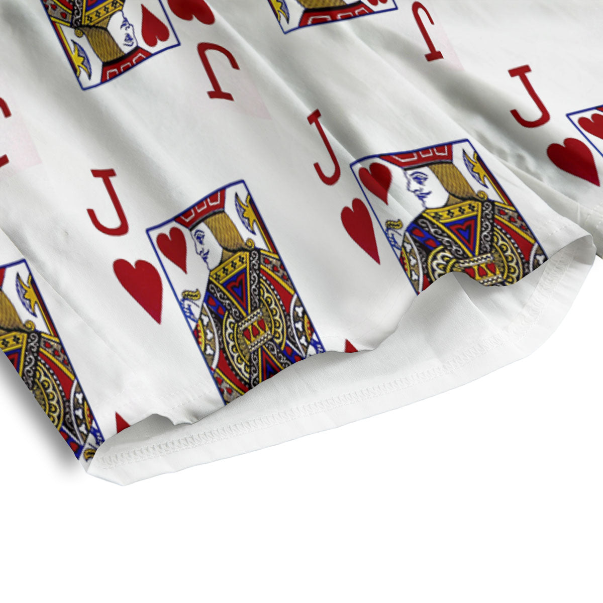 Playing Card Jack Of Hearts Print Pattern Men's Athletic Shorts